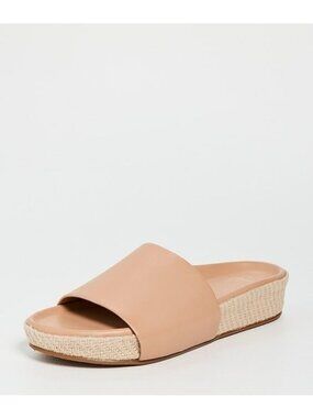 Beek Pelican Jute Leather Platform Sandal Contemporary Honey Minimalist Womens 8